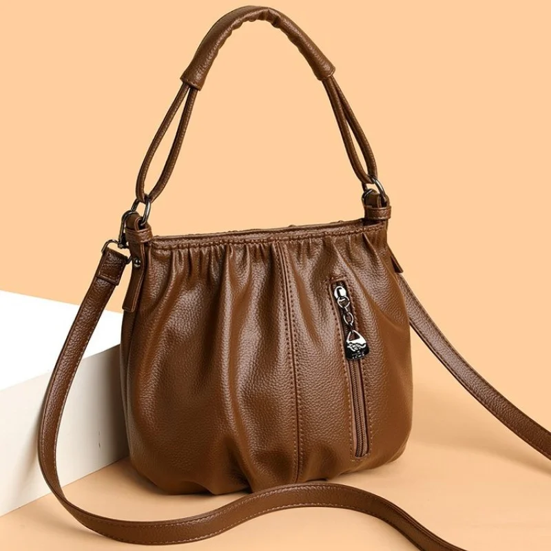 Luxury Bags Classy - Fashionable Leather Women's Shoulder Bag High-End