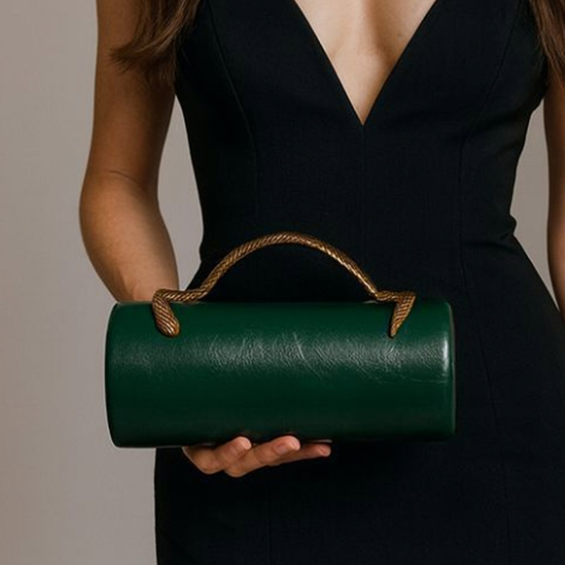 Luxury Bag Collection - Luxury Gold Lady Handbag Fashionable PU