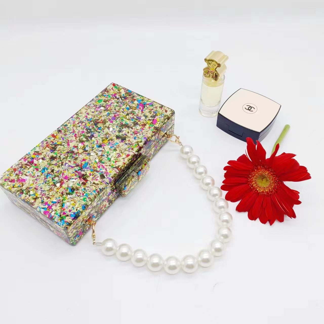 Luxury Acrylic Beaded Clutch B – Luxury Bags Green recenzja i cena