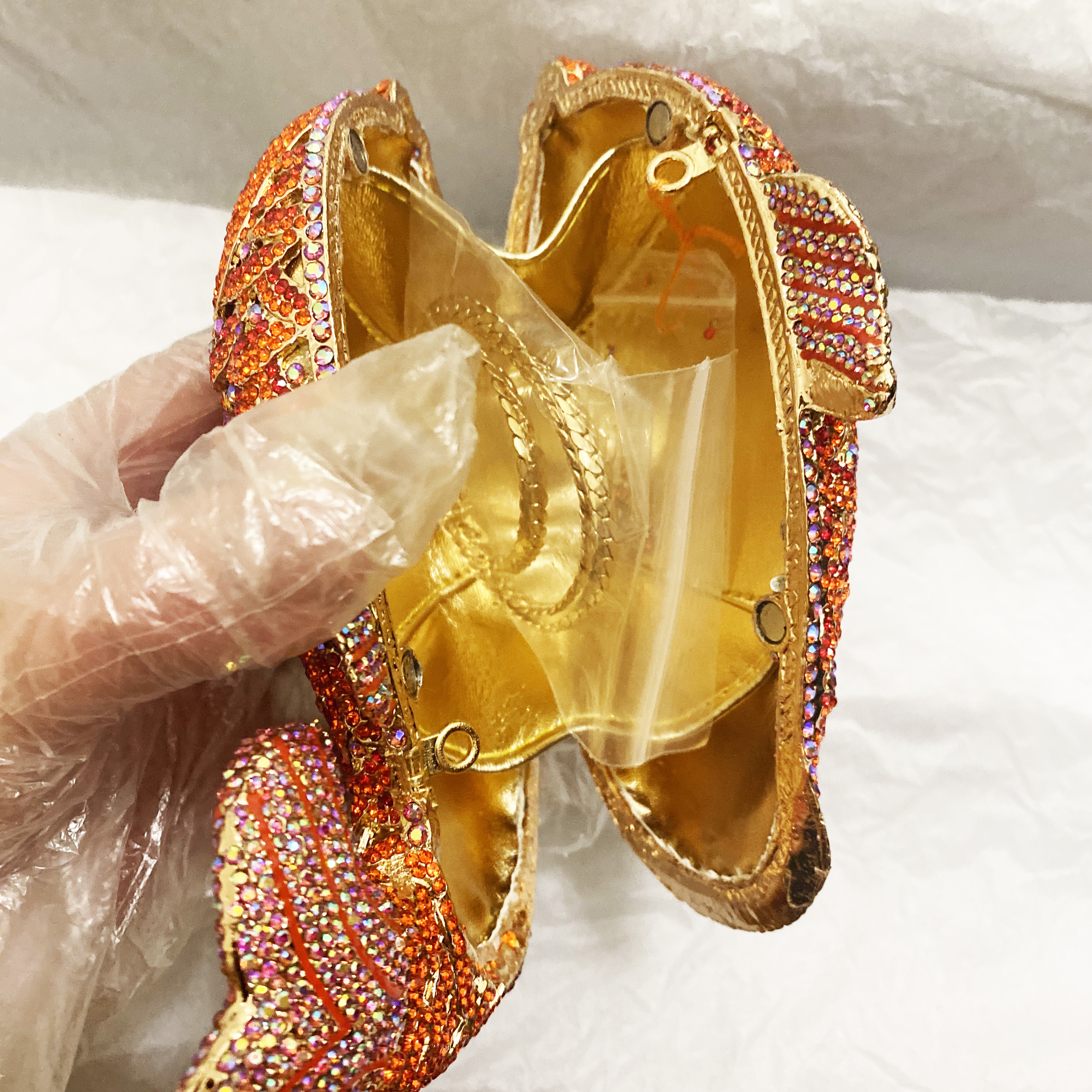 Red/Orange Fish Crystal Mini E – Luxury Bag Collection recenzja i cena