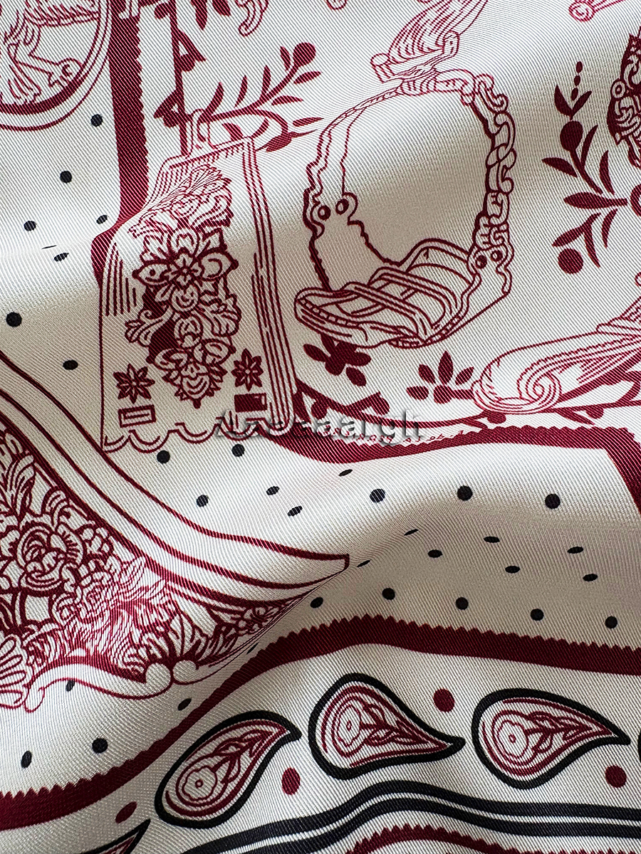 Double Faced Print Scarf Silk  – Luxury Bags Hong Kong recenzja i cena