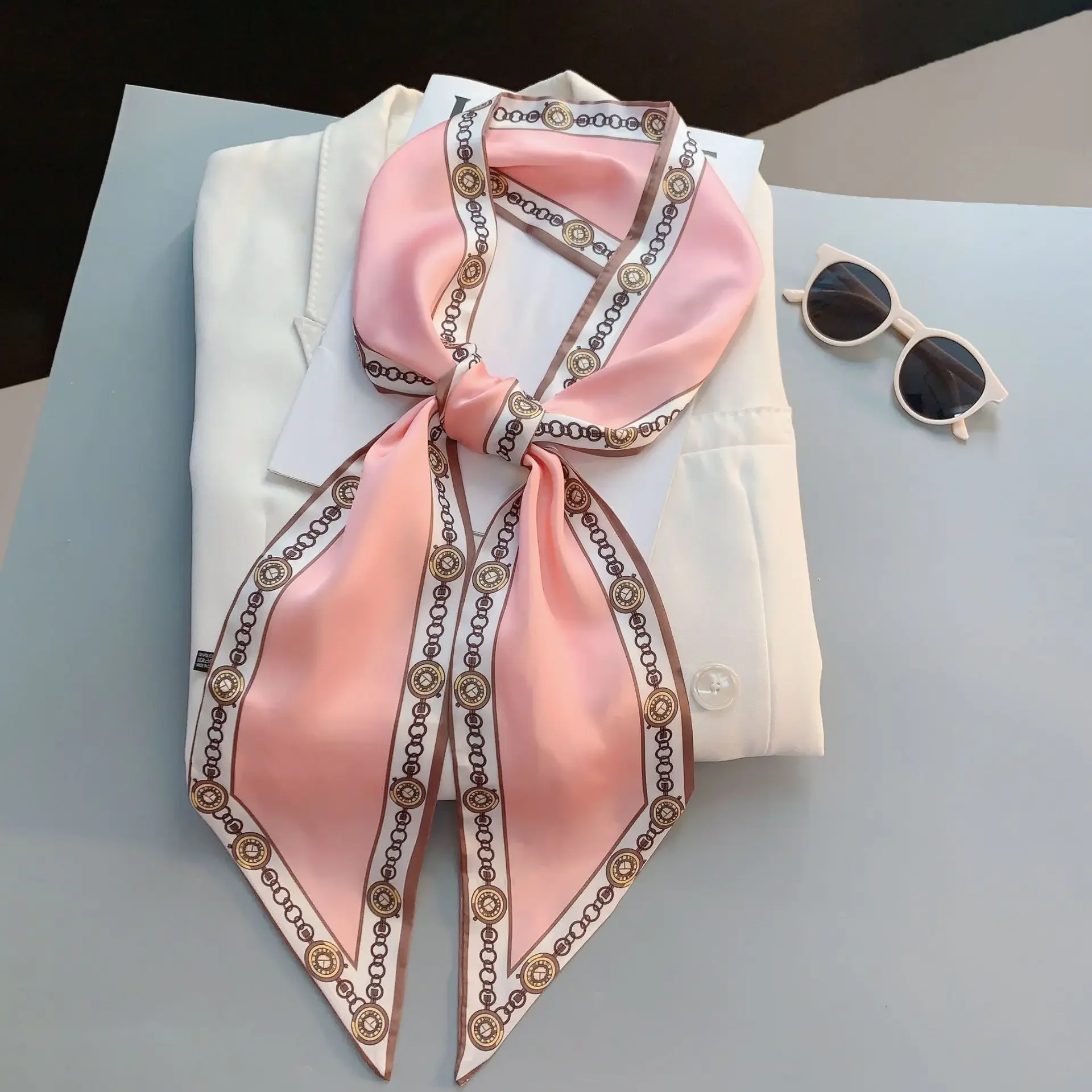 Design Print Skinny Scarf Plai – Luxury Bags Design recenzja i cena