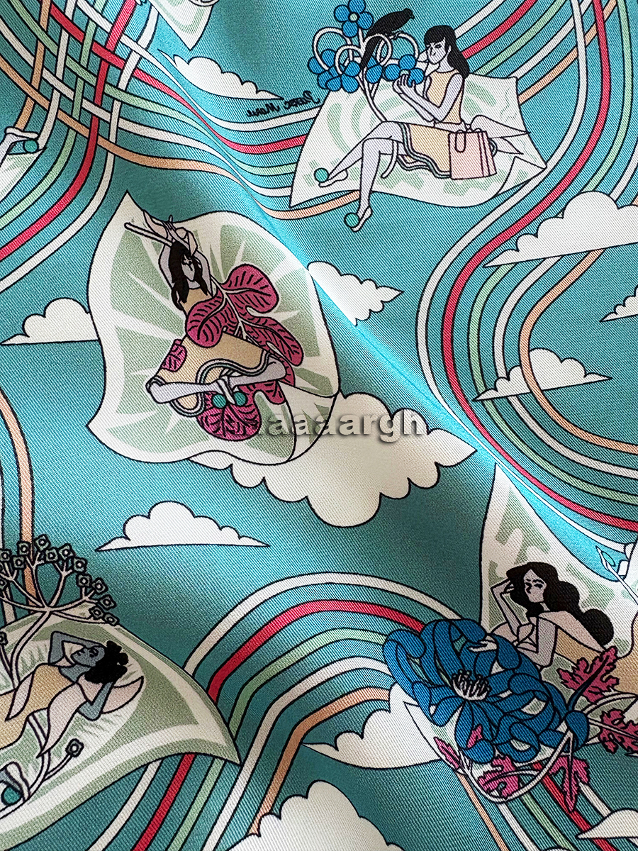 Double Faced Print Scarf Silk  – Luxury Bags Hong Kong recenzja i cena