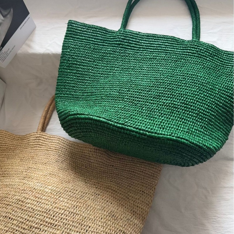 Cute Green Rattan Tote Bag – H – Luxury Bags Green recenzja i cena