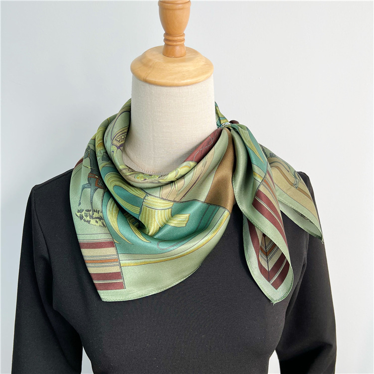 Small Mulberry Silk Scarf 65CM – Luxury Bags Green recenzja i cena