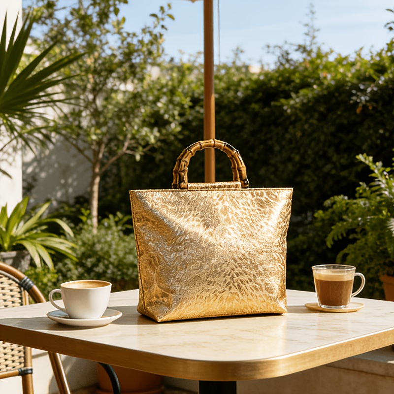 Light luxury metallic gold jac – Luxury Bags Tote recenzja i cena