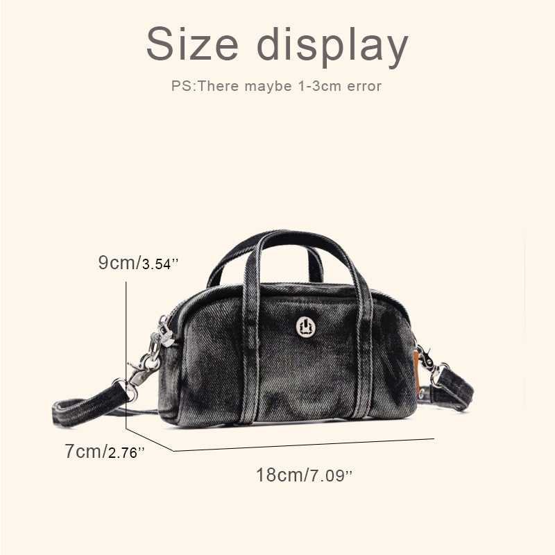 Korean Casual Mini Denim Box B – Luxury Bags Design recenzja i cena