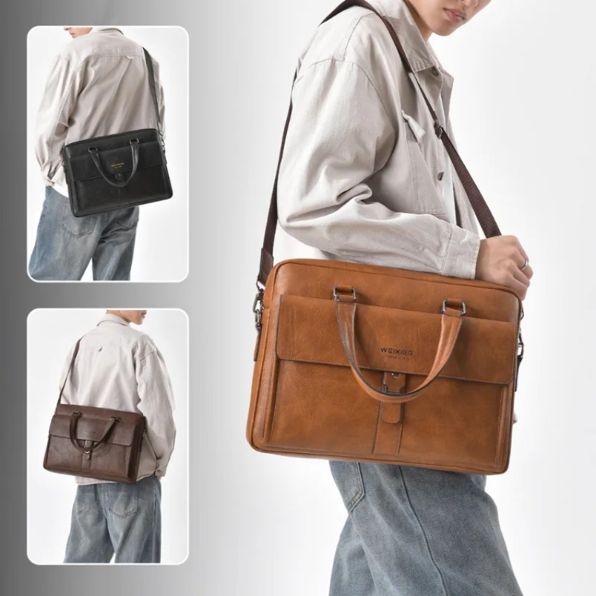 Brand new men's handbag retro  – Luxury Bags Tote recenzja i cena
