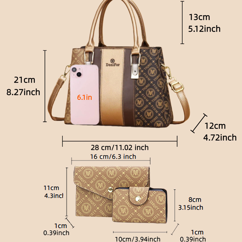3-piece set of women's handbag – Luxury Bags Design recenzja i cena
