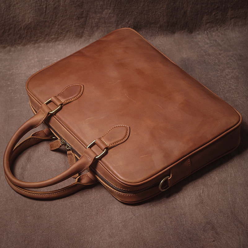 GURO Men Crazy Horse Cowhide B – Luxury Bags Tote recenzja i cena