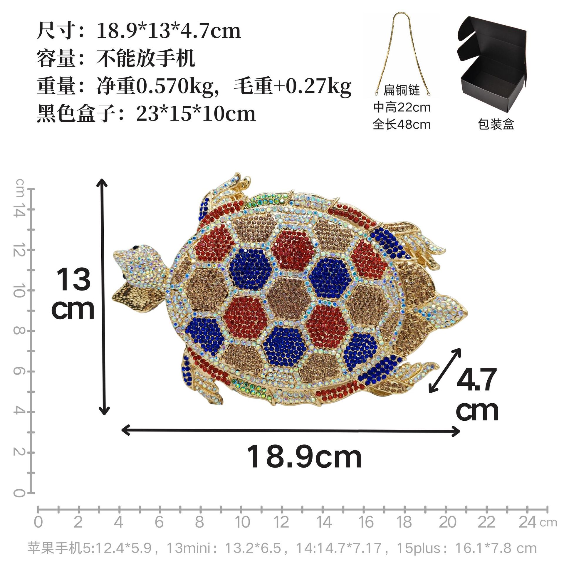 Turtle-Shaped Rhinestone Eveni – Luxury Bags Green recenzja i cena