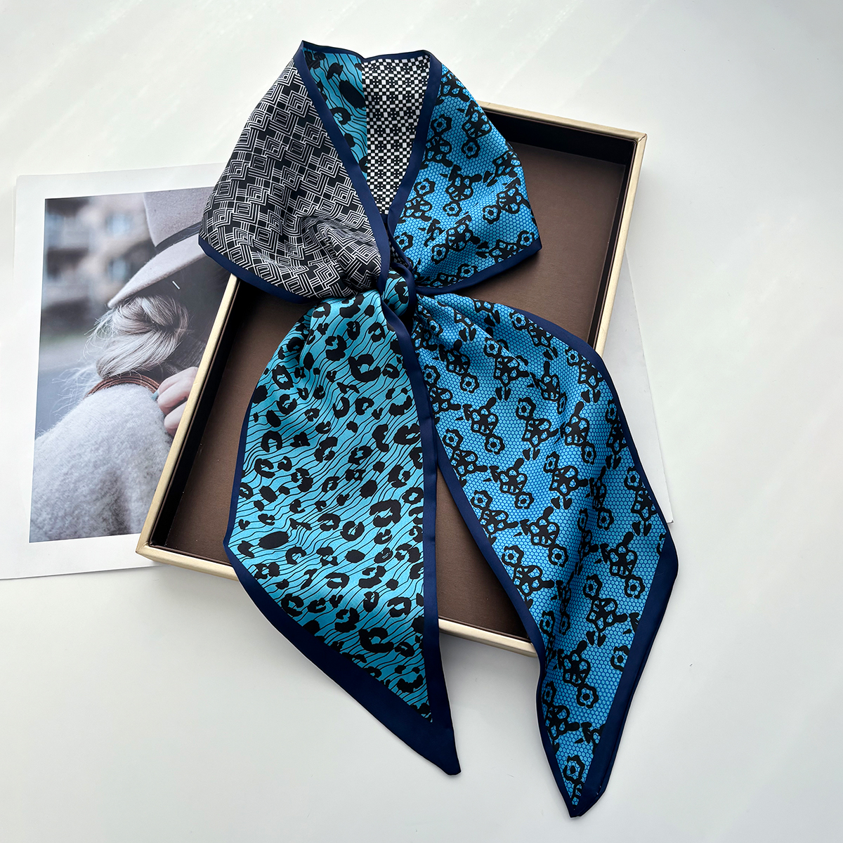 Leopard Printed Skinny Scarf F – Luxury Bags Design recenzja i cena