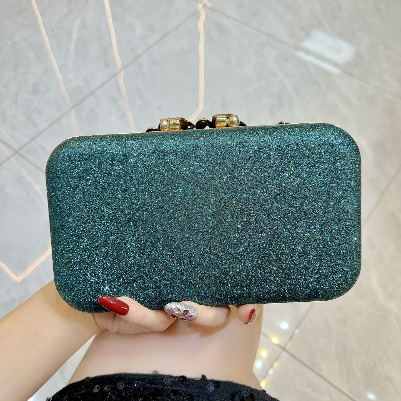 Fashion Diamond-Encrusted Clut – Luxury Bags Green recenzja i cena