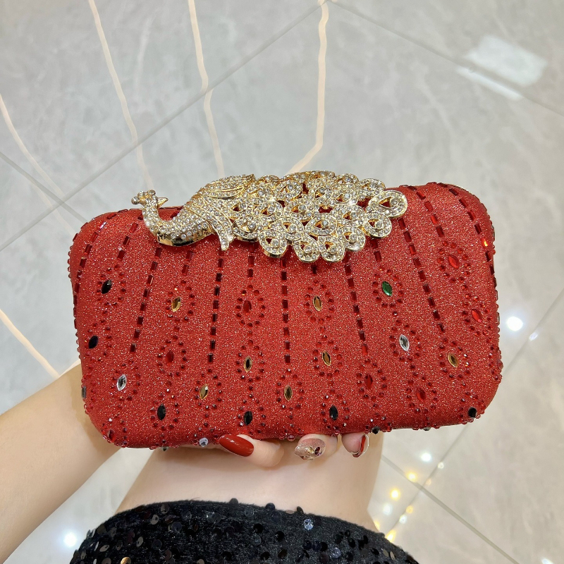Fashion Diamond-Encrusted Clut – Luxury Bags Green recenzja i cena