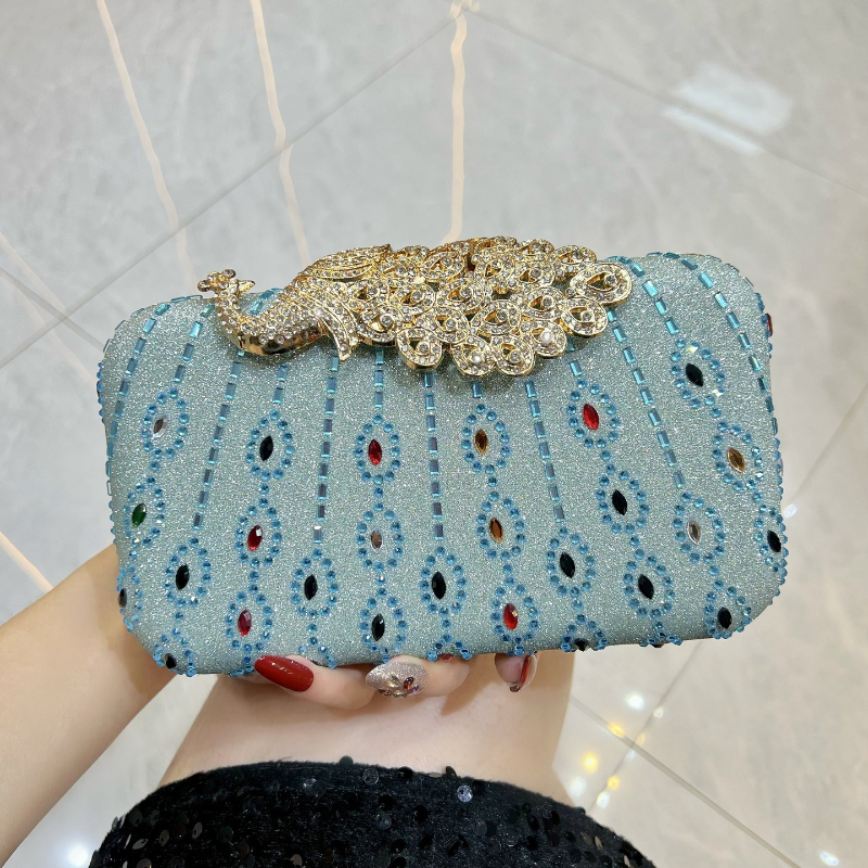 Fashion Diamond-Encrusted Clut – Luxury Bags Green recenzja i cena