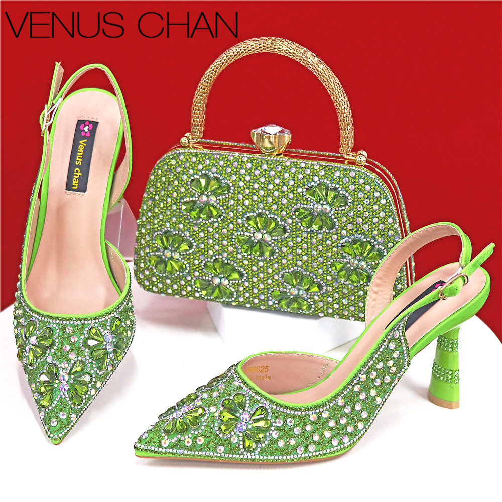 Luxury Green Rhinestone Party  – Luxury Bags Green recenzja i cena